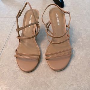 Nude minimalist dress sandals